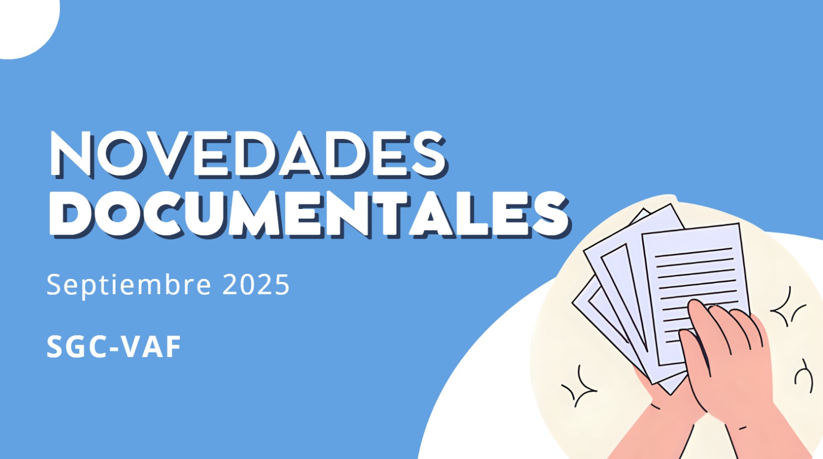 NOVEDADES SEPTIEMBRE 2025